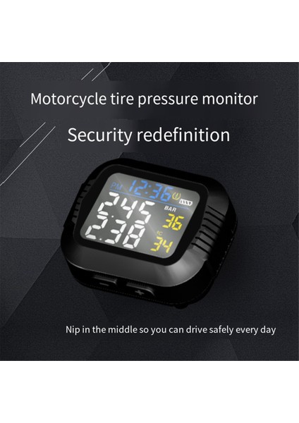 2 Harici Sensörle Motosiklet Lastiği Basınç Izleme Sistemi Kızılötesi Sensör Moto Lastik Basınç Izleme Sistemi (Yurt Dışından) modelleri