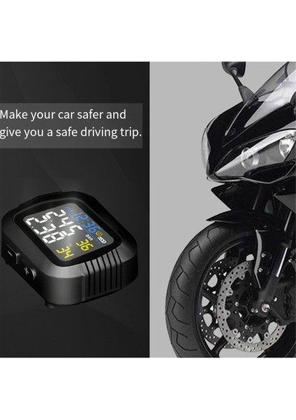 2 Harici Sensörle Motosiklet Lastiği Basınç Izleme Sistemi Kızılötesi Sensör Moto Lastik Basınç Izleme Sistemi (Yurt Dışından) indirimleri