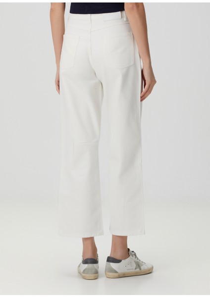 Beyaz Balloon Fit Jean Pantolon fırsatları
