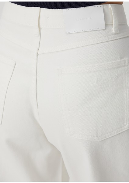 Beyaz Balloon Fit Jean Pantolon indirimleri