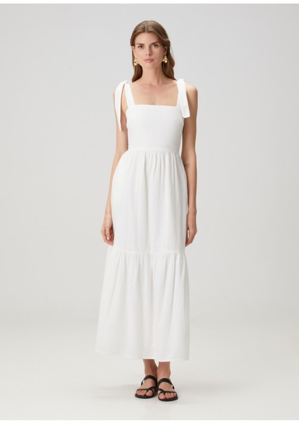 Posie Beyaz Maksi Plaj Elbisesi fiyatları