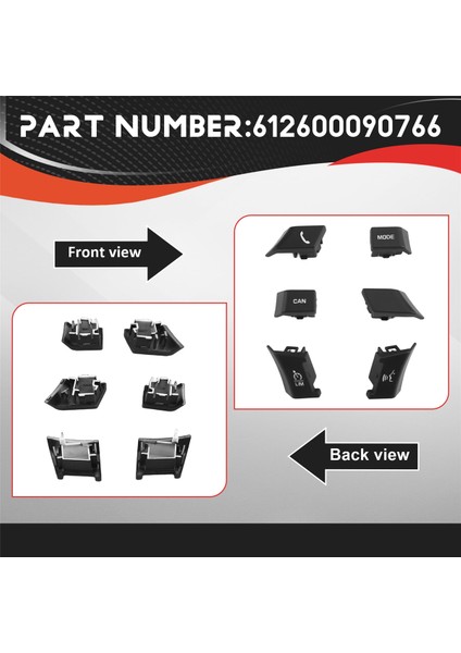 6pcs/set Araç Direksiyon Simidi Anahtarı Jaguar Xe Xel Xf Xfl F Için (Yurt Dışından) indirimleri