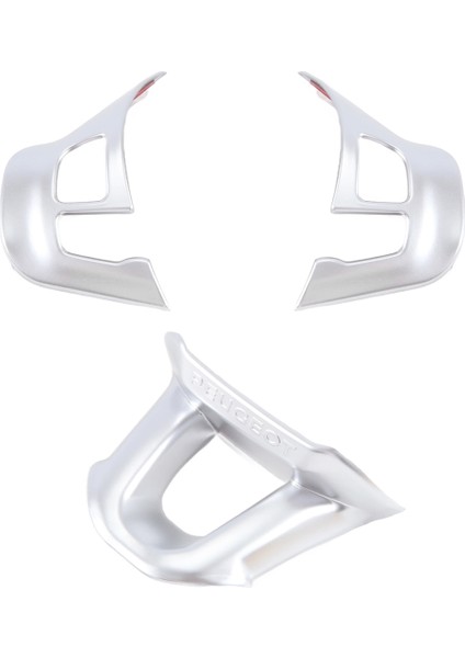 3pcs/set Araba Direksiyon Simidi Dekorasyon Kapağı Trim Sticker Peugeot 2008 208 308 2014-2018 Mat Gümüş (Yurt Dışından) modelleri