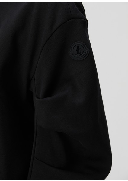 Siyah Pile Detaylı Sweatshirt indirimleri