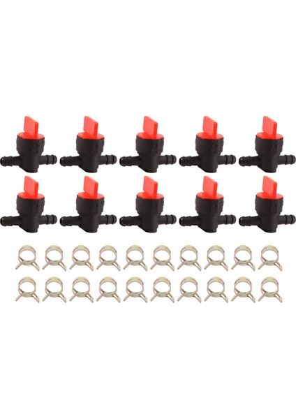 10PCS 494768 698183 Yakıt 1/4 Inç Yakıt Hattı Için Kelepçe ile Kapanan Valf Briggs &amp; Stratton Murray Toro Çim Traktör (Yurt Dışından) modelleri