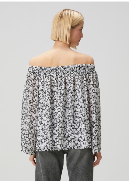 Çiçekli Düşük Omuzlu Bluz fırsatları