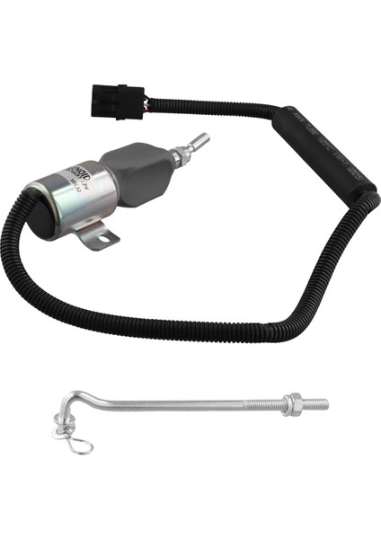 12V Yakıt Kapatma Durdur Solenoid Valf 13026882 Deutz Tarrımer Için TD226B-4 Motor Kapatma Solenoid Valf (Yurt Dışından)
