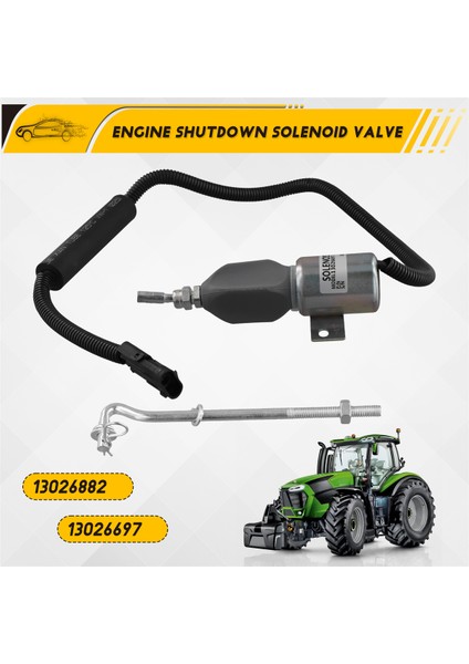12V Yakıt Kapatma Durdur Solenoid Valf 13026882 Deutz Tarrımer Için TD226B-4 Motor Kapatma Solenoid Valf (Yurt Dışından) fırsatları