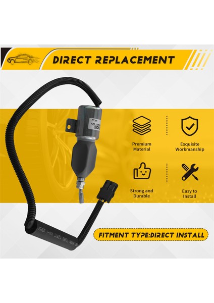 12V Yakıt Kapatma Durdur Solenoid Valf 13026882 Deutz Tarrımer Için TD226B-4 Motor Kapatma Solenoid Valf (Yurt Dışından) indirimleri