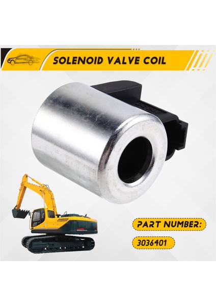 3036401 Solenoid Valf Bobini Hyundai Için 24V R210-7 R225-7 R215-7 R220-7 Exkavatör Parçaları (Yurt Dışından) fırsatları