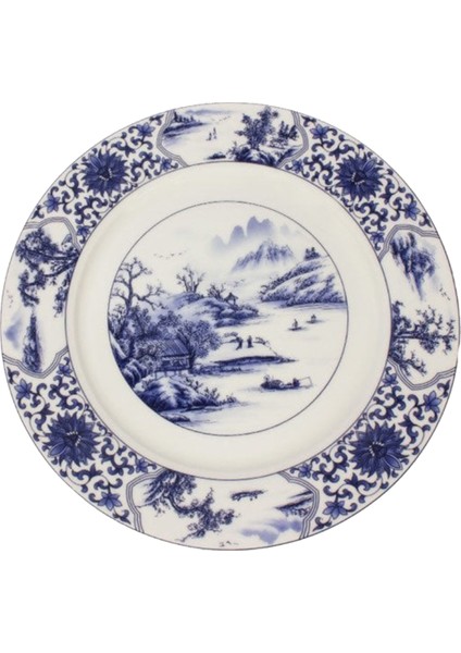 Home Bleu Blanc 4'lü Pasta Tabağı Seti