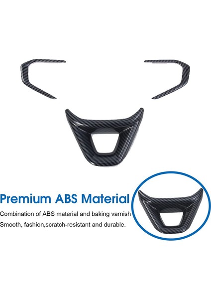 Chevrolet Seeker Trax 2023 2024 Araç Direksiyon Simidi Kapağı Trim Dekoratif Iç Aksesuarlar, Abs Karbon Fiber (Yurt Dışından) modelleri