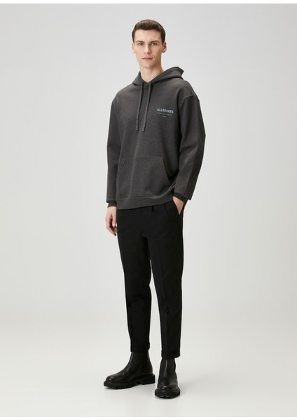 Antrasit Kapüşonlu Organik Pamuk Sweatshirt fiyatları