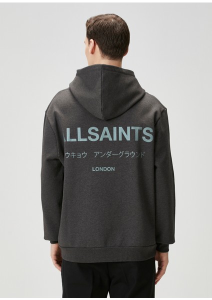 Antrasit Kapüşonlu Organik Pamuk Sweatshirt fırsatları