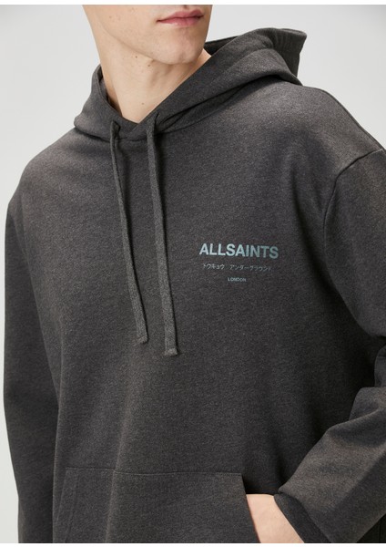 Antrasit Kapüşonlu Organik Pamuk Sweatshirt indirimleri