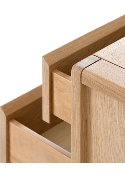 Modesto Natürel Meşe 2 Çekmeceli Komodin