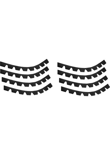 Yedek Koruma Kiti Bölüm 8pcs Aksesuarlar Anti-Çizik Tampon Araba Diy Kiti Koruyucu Kayma Plakası Kauçuk (Yurt Dışından)