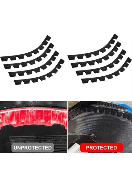 Yedek Koruma Kiti Bölüm 8pcs Aksesuarlar Anti-Çizik Tampon Araba Diy Kiti Koruyucu Kayma Plakası Kauçuk (Yurt Dışından) modelleri