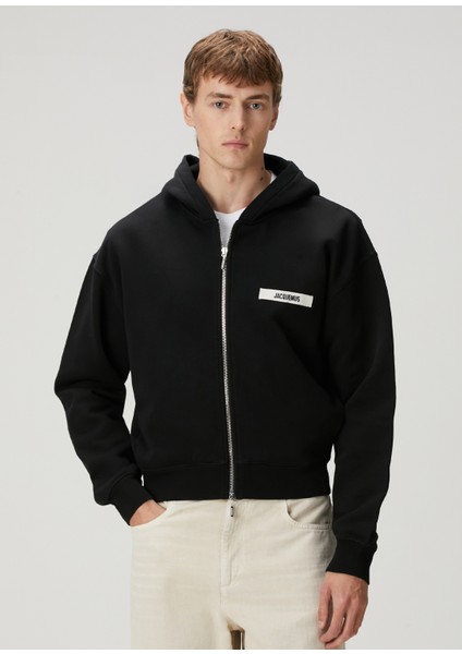 Gros Grain Siyah Kapüşonlu Sweatshirt modelleri