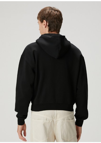 Gros Grain Siyah Kapüşonlu Sweatshirt fırsatları