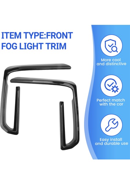 Araba Parlak Siyah Ön Tampon Alt Izgara Trim Şeritler Sis Lambası Kapağı Trim For-Bmw X5 G05 2022+ (Yurt Dışından) indirimleri