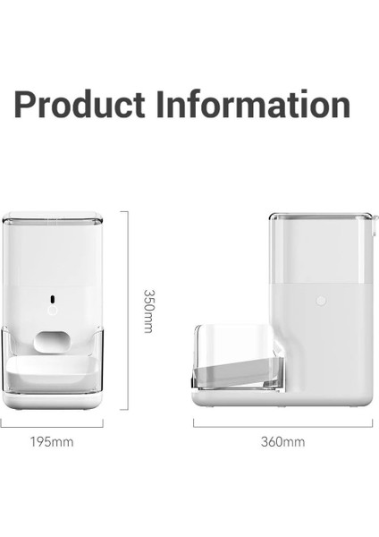 Fo4 Std Akıllı Otomatik Mama Kabı - 4 Lt Kapasiteli, Uygulama Destekli Besleme Sistemi fiyatları