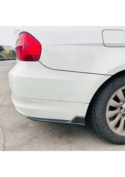 Bmw 3 Serisi Için E90 2005-2012 Arka Tampon Dudak Açısı Difüzör Spluser Spoiler Koruyucu Karbon Fiber (Yurt Dışından) indirimleri