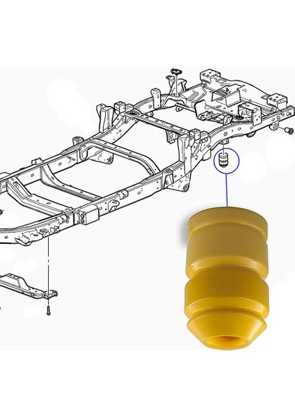 H3 Arka Yumru Durdurma Için 2 Paket, Hummer H3 2006-2010 Için Uyumlu Aks Tamponu, H3T 2009-2010 (Yurt Dışından) modelleri