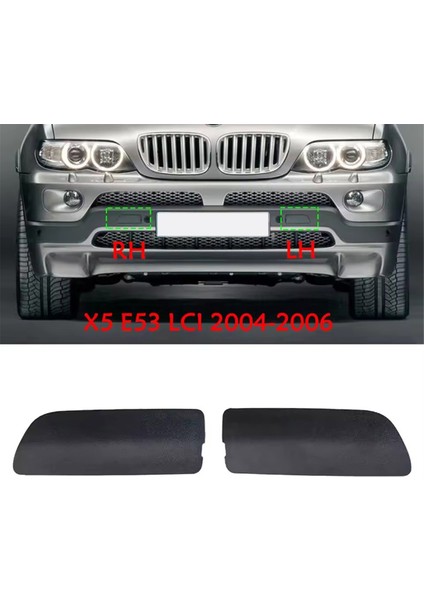 1paır Ön Sol ve Sağ Tampon Çekme Kanca Bmw E53 X5 3.0ı 4.4ı 2004 2005 2006 51117116671 51117116672 (Yurt Dışından) modelleri