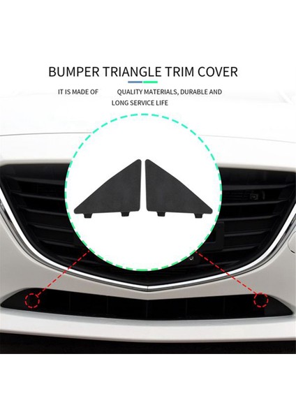 Araba Ön Tampon Üçgen Trim Kapak Kapağı Mazda 3 Axela 2014-2016 BHN1-50-101 BHN1-50-102 (Yurt Dışından) modelleri