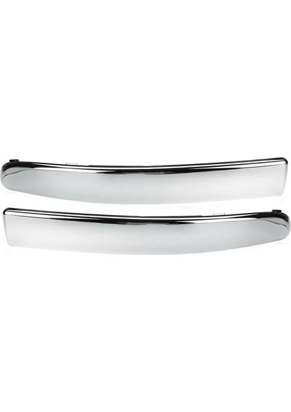 4pcs/set Ön Tampon Trim Koruyucu Kalıplama Fiat Için Krom Şeritler 500 07-15 735455041 735455042 735455056 735455057 (Yurt Dışından)