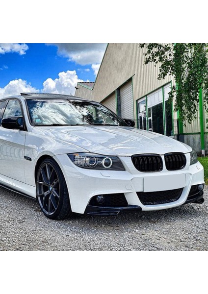 Parlak Siyah Ön Tampon Dudak Köşe Kapağı Trim Alt Koruyucu Ayırıcı Spoiler For-Bmw E90 320I 330I M-Tech Lcı 09-12 (Yurt Dışından) fırsatları