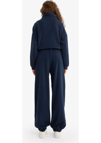 Standart Fit Beli Bağcıklı Cepli Polar Eşofman Altı Y2650AZ25WN