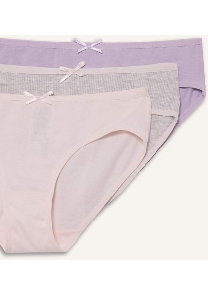 Kız Çocuk Penye 3'lü Slip Külot G3636A825AU fırsatları