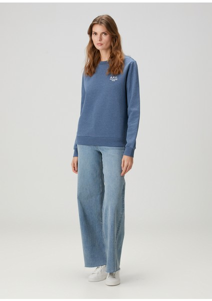 Mavi Logo Nakışlı Sweatshirt fiyatları