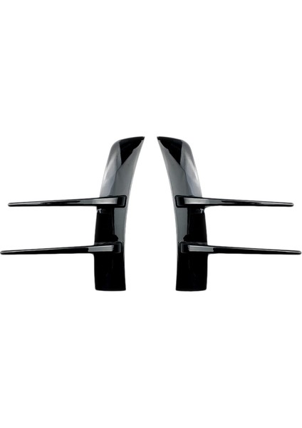 Araba Siyah Ön Tampon Spoiler Bank Bıçağı Mercedes Benz A Sınıf A180 A200 A220 W177 (Siyah) (Yurt Dışından)