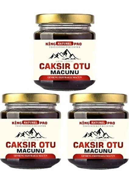3 x 240 gr King Naturel Çakşır Otu Macunu Güç Kuvvet ve Kudret indirimleri