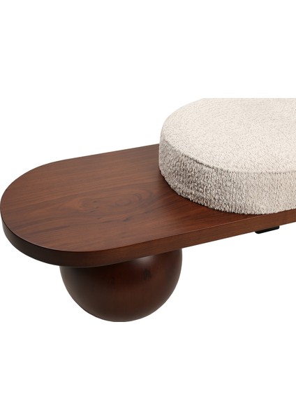Cilia Ceviz Metal Ahşap Bench modelleri