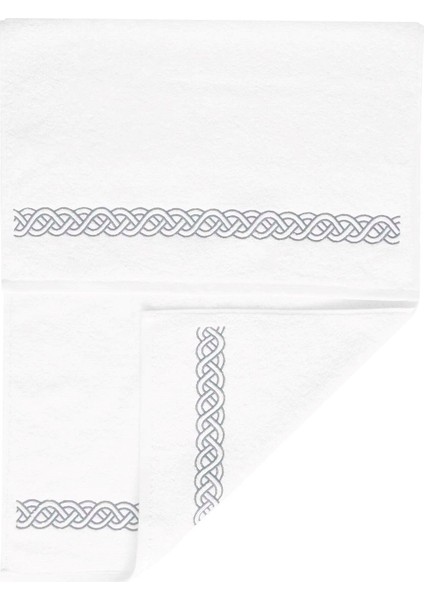 Helice Antrasit Pamuklu Yüz Havlusu 50X100 cm