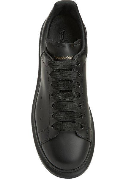 Oversize Siyah Erkek Deri Sneaker fırsatları