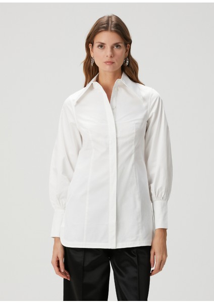 Moira Beyaz Gömlek modelleri