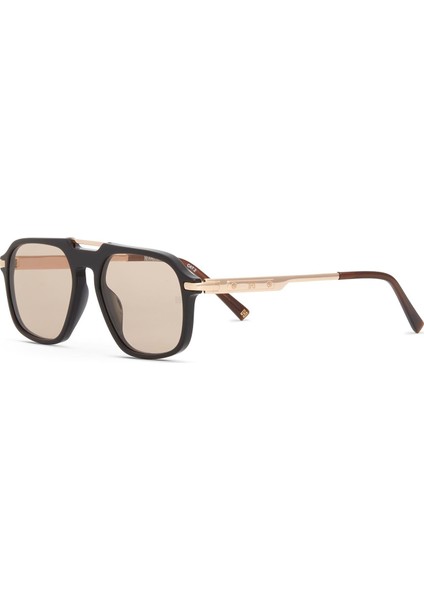 Popstar Hm 1747 C1 Koyu Kahve Altın Rengi Metal Unisex Güneş Gözlüğü