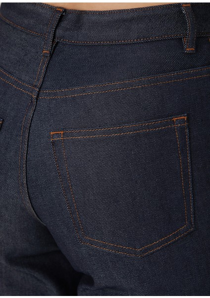 New Sailor Lacivert Crop Straight Jean Pantolon indirimleri