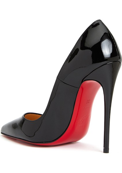 So Kate Siyah Deri 12CM Stiletto modelleri