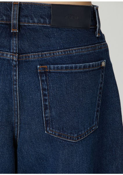 Koyu Mavi Wide Leg Jean Pantolon indirimleri