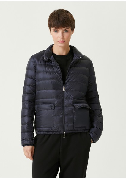 Lacivert Puffer Mont