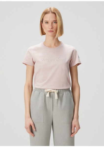 Slim Fit Pudra T-Shirt modelleri