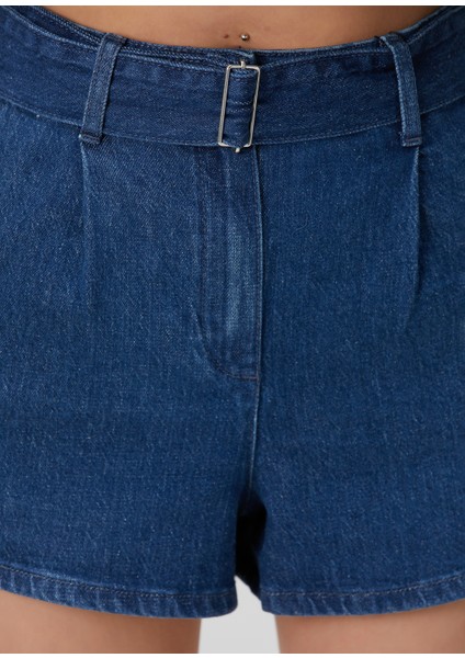 Lacivert Mini Denim Şort indirimleri