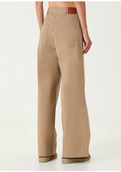 Camel Wide Leg Pantolon indirimleri