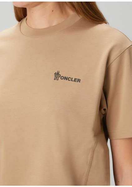 Koyu Bej Logolu T-Shirt indirimleri